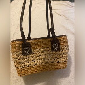 Brighton Shelie Woven Straw Purse